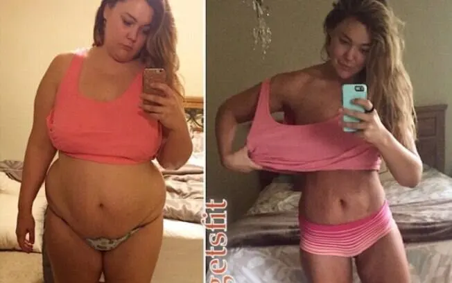 Antes e depois de Rosângela Souza